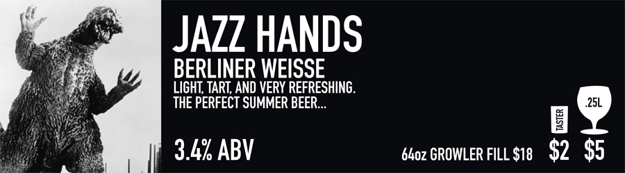 Jazz Hands Beer Sign