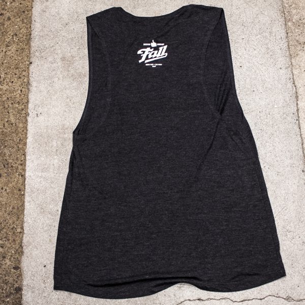 Womens Muscle Tank Charcoal - Fall Brewing Company